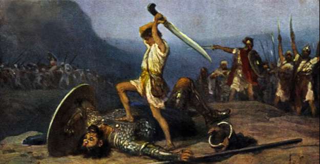 David killing Goliath