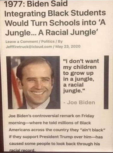 Joe Biden being racist again