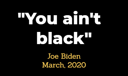 Joe Biden's Racism