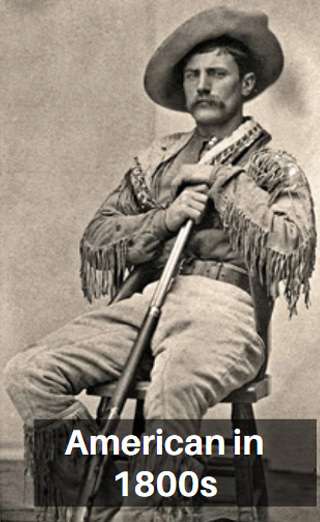 masculine cowboy with rifle
