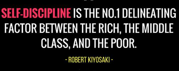 Robert Kiyosaki quote about discipline